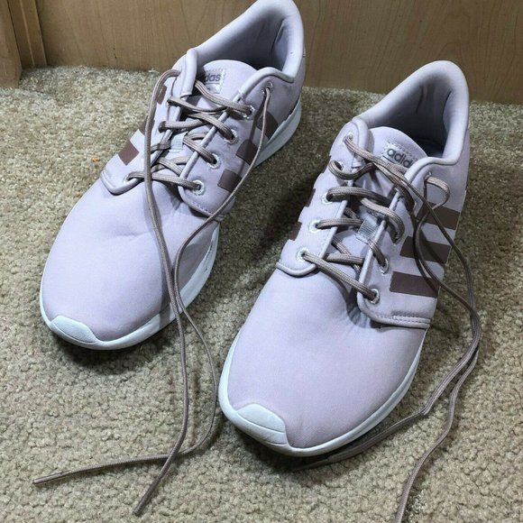 adidas cloudfoam qt racer women's shoes ice purple